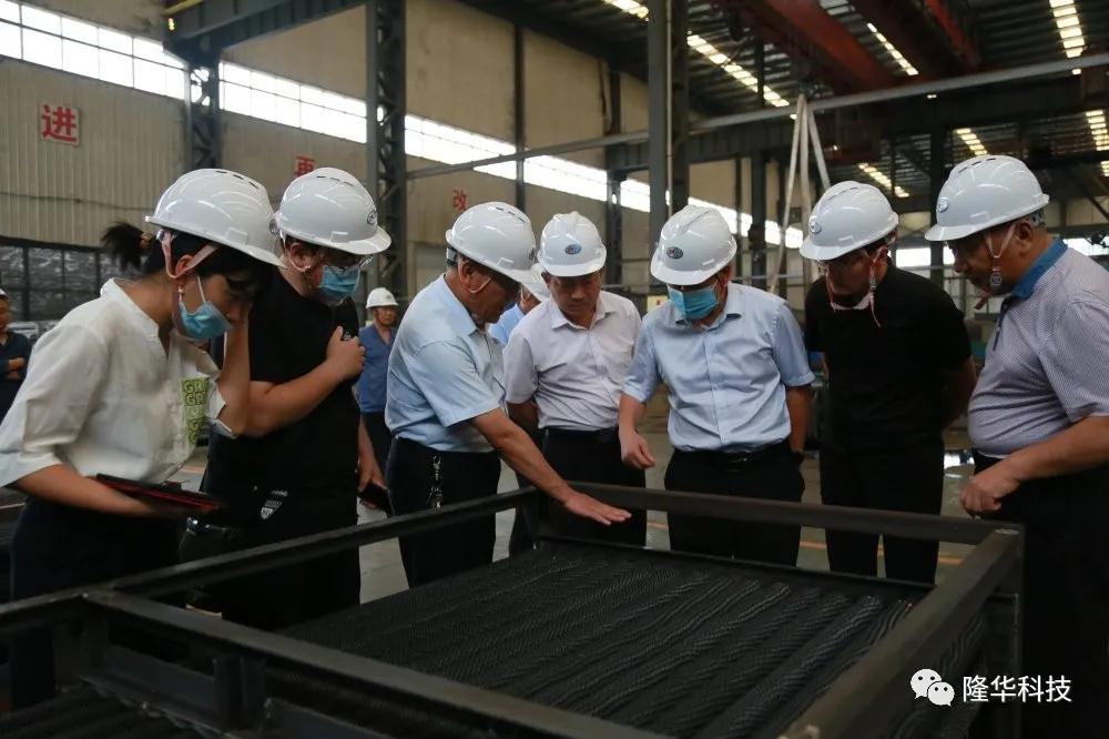 省工信厅节能与综合利用处处长李大刚带领专家组成员莅临隆华公司调研指导工作