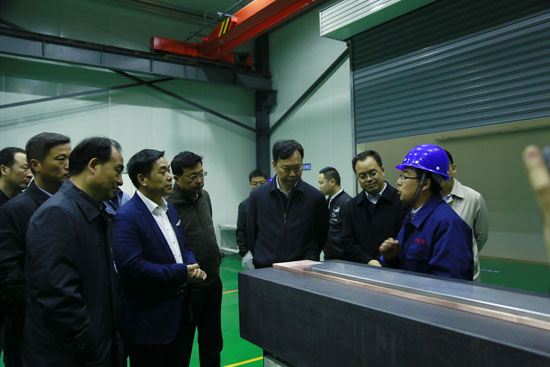 孟津县委书记黄玉国莅临隆华调研新项目进展情况