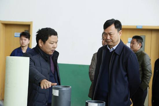 孟津县委书记黄玉国莅临调研隆华新材料项目建设运营情况