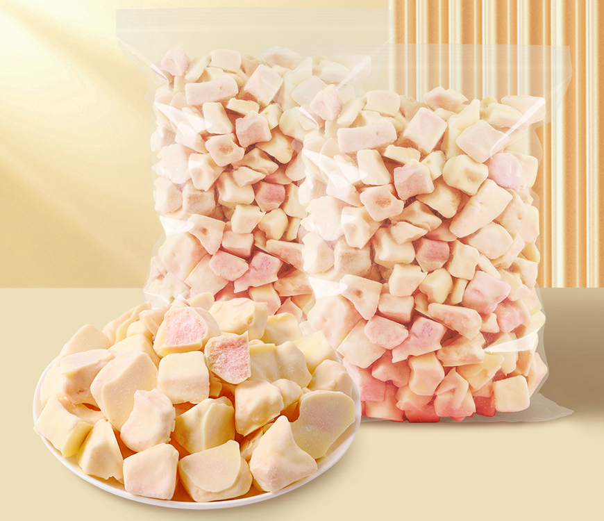 散装冻干涂层水蜜桃脆水果蔬菜脆片厂家生产代理批发代加工订制出口